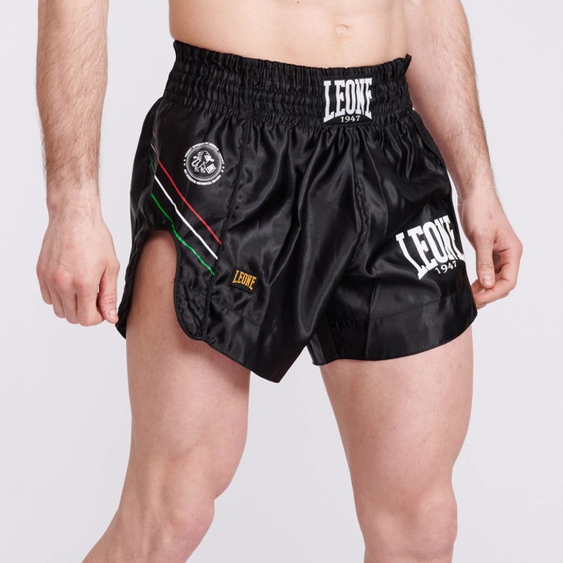 LEONE flag THAI/kick SHORTS-BLACK