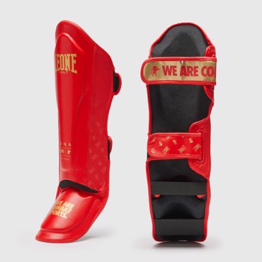 Leone Shinguards DNA - red
