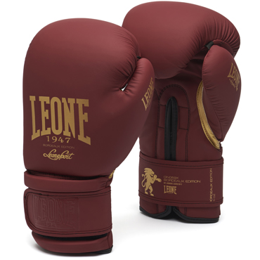 Leone boxing gloves B&W - BORDEAUX