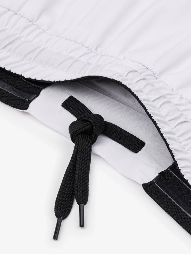 MANTO hybrid fightshorts shield -white