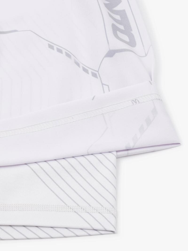 MANTO hybrid fightshorts shield -white