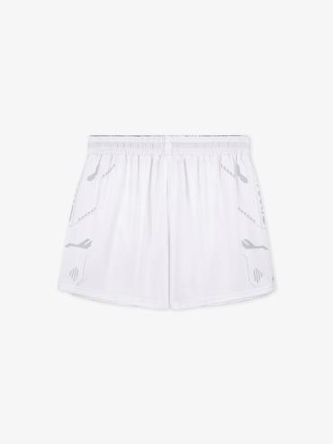 MANTO hybrid fightshorts shield -white