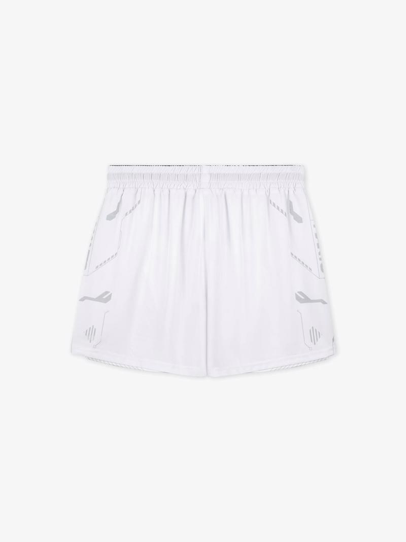 MANTO hybrid fightshorts shield -white