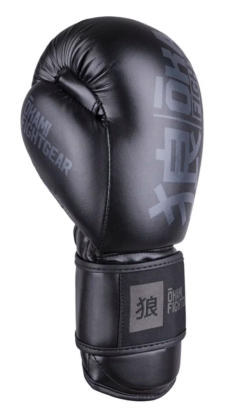 OKAMI RUMBLE BOXING GLOVES -total black