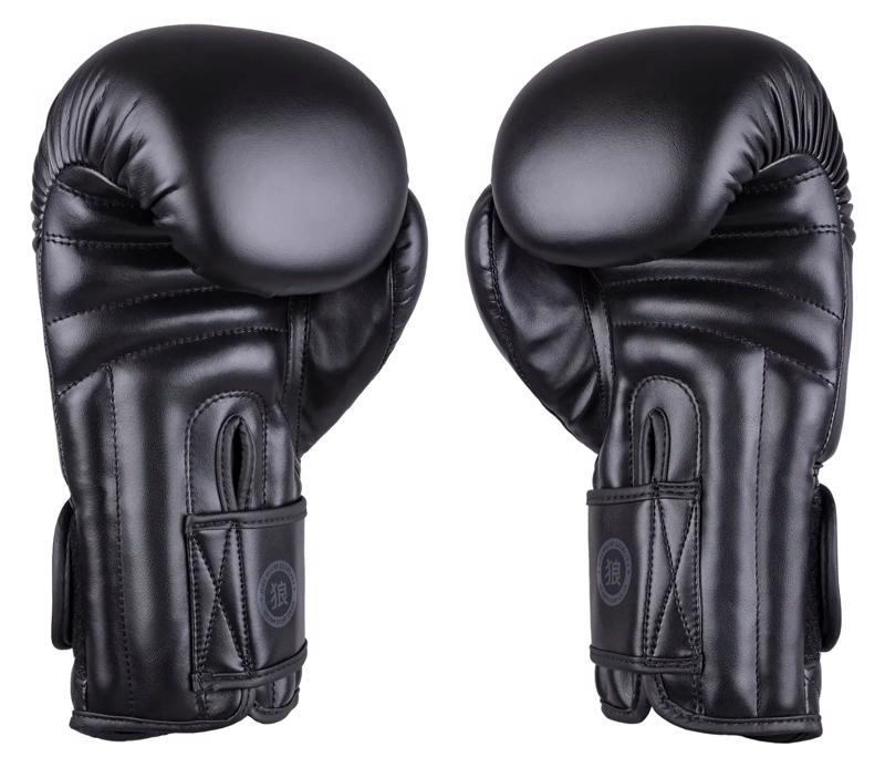 OKAMI RUMBLE BOXING GLOVES -total black