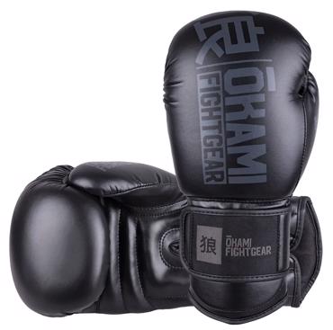 OKAMI RUMBLE BOXING GLOVES -total black