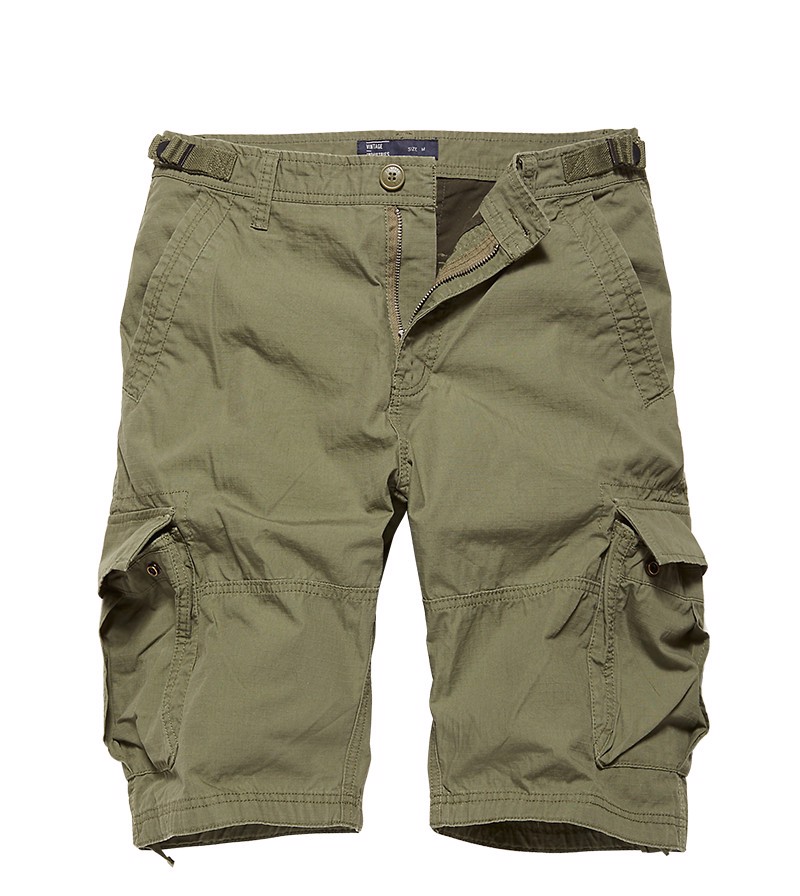 Vintage Industries Terrance Cargo Shorts-sage oLIVE
