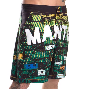 MANTO Gradient Fightshorts Black