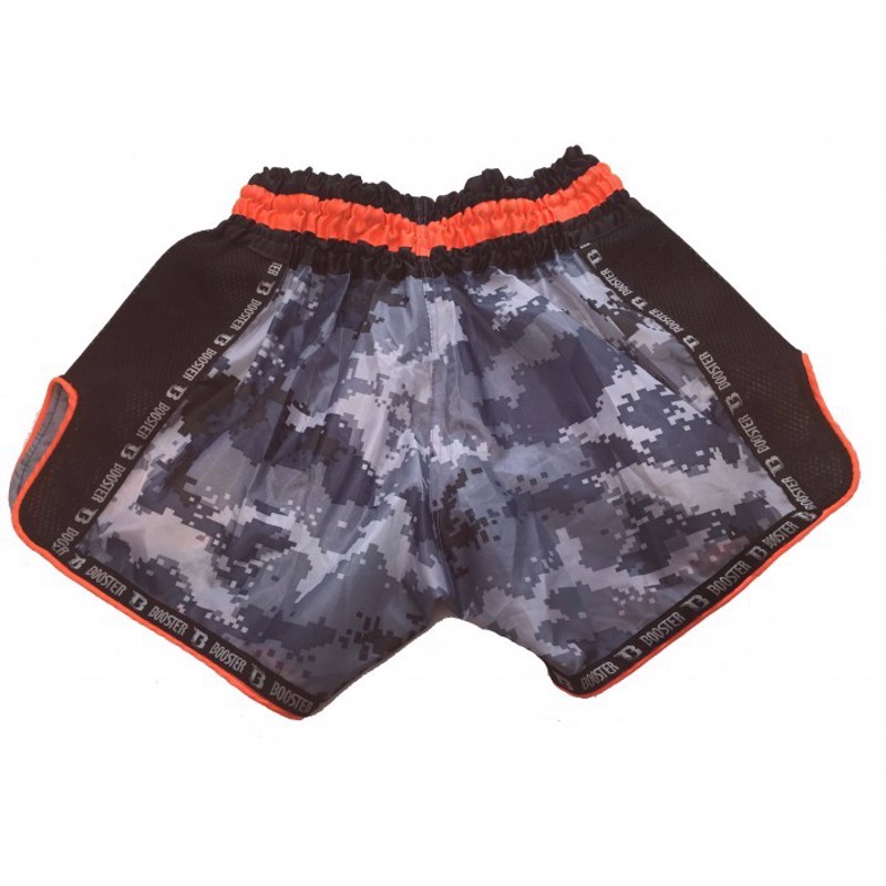 Booster Pro Thai Shorts-Camo Grey