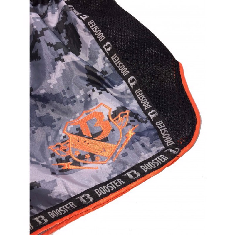 Booster Pro Thai Shorts-Camo Grey