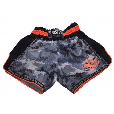Booster Pro Thai Shorts-Camo Grey