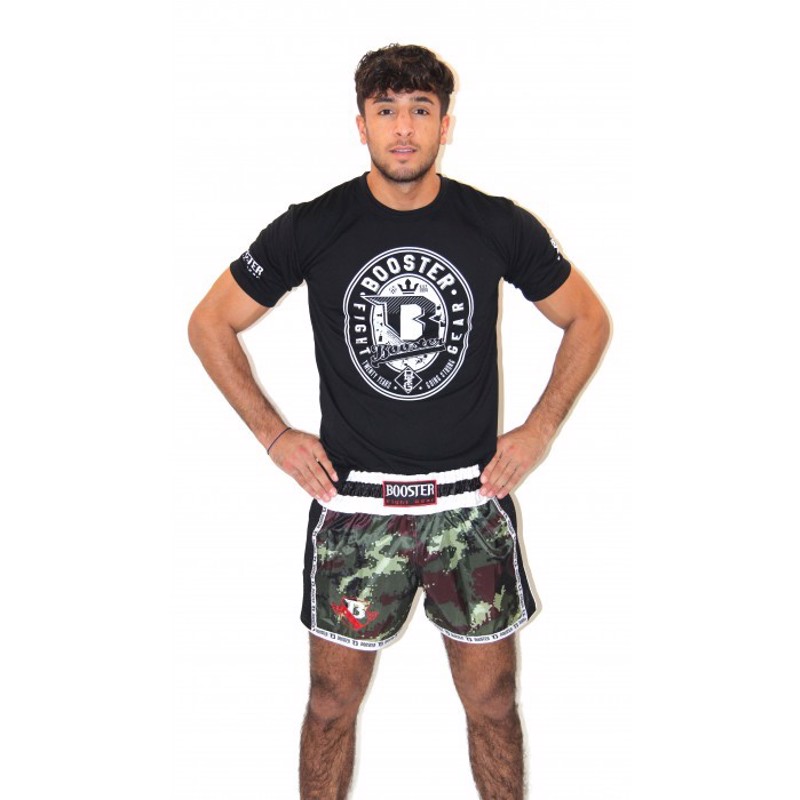 Booster Pro Thai Shorts-Camo Green