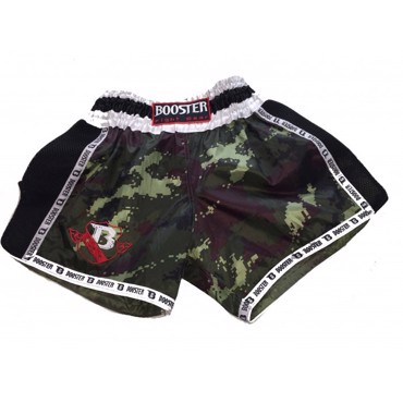 Booster Pro Thai Shorts-Camo Green