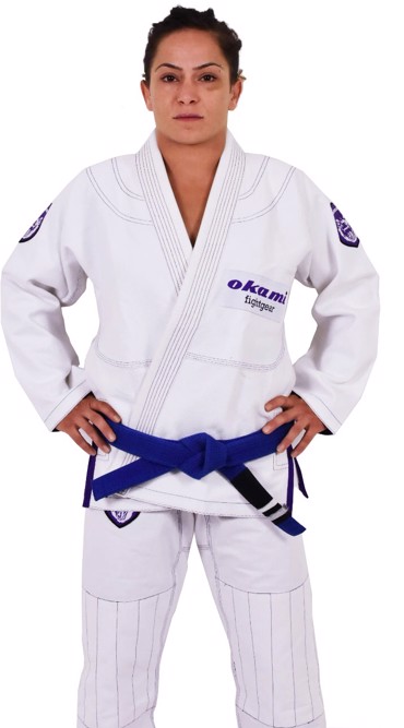 Okami Shield BJJ Gi-Women White/Purple