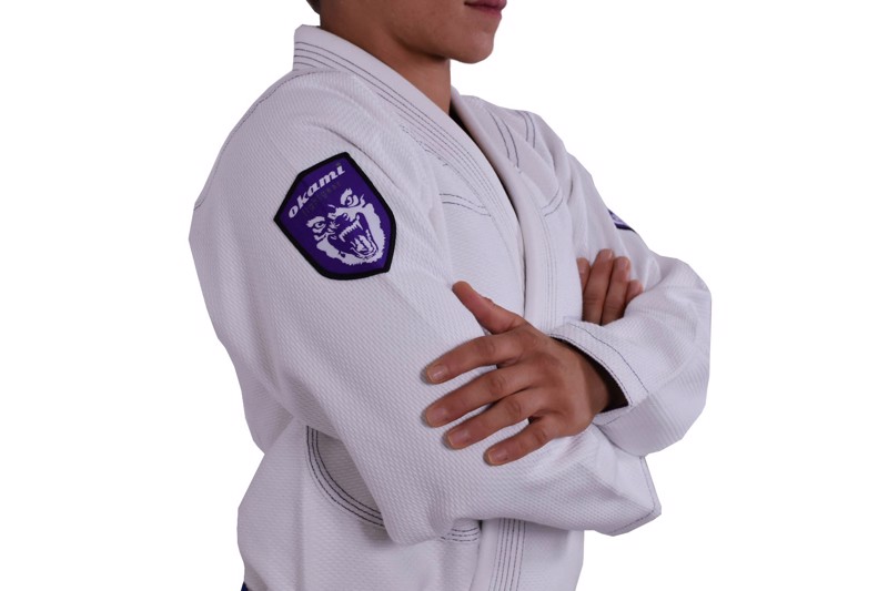 Okami Shield BJJ Gi-Women White/Purple