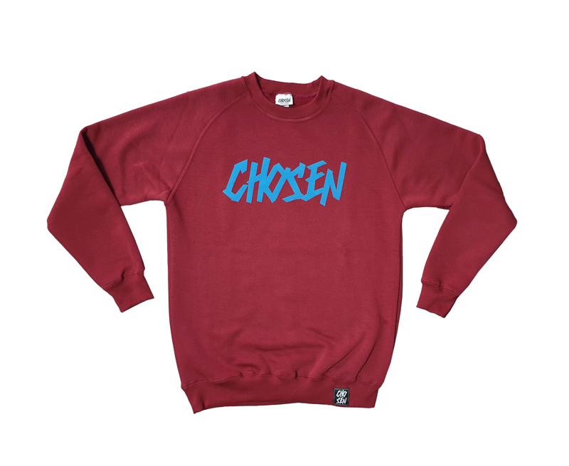 CHOSEN LOGO FOuTER - BURGUNDY