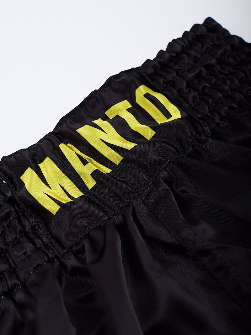 MANTO MUAY THAI SHORTS DUAL black/yellow