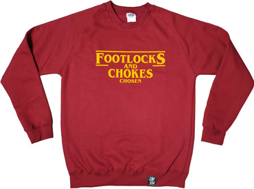 CHOSEN STRANGER CHOKES CREWNECK - BURGUNDY