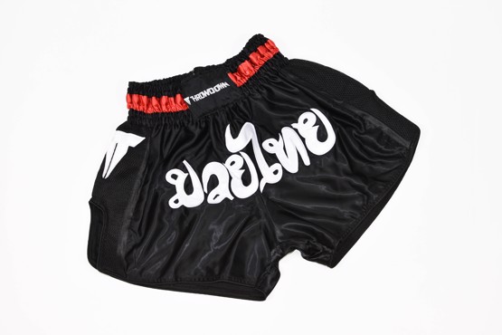 Throwdown stripes Muay Thai shorts