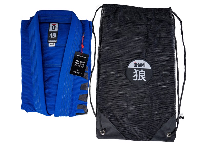 OKAMI competition training BJJ Gi  - BLUE