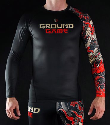 GroundGame YOKAI 2 RASHGUARD-BLACK