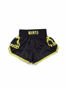 MANTO MUAY THAI SHORTS DUAL black/yellow