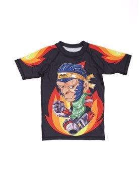 MANTO RASCAL kids RASHGUARD -BLACK