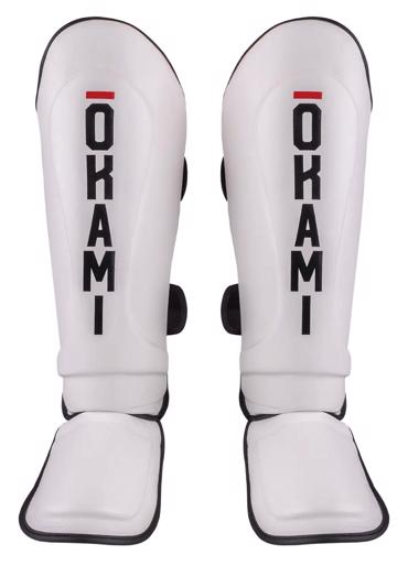 OKAMI FIGHTGEAR Shin Guards Contender V2 white