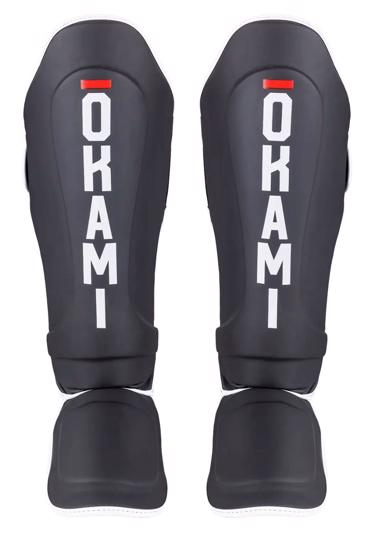 OKAMI FIGHTGEAR Shin Guards Contender V2 black/white