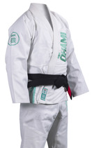 okami Aniversary BJJ Gi- white/green Limited
