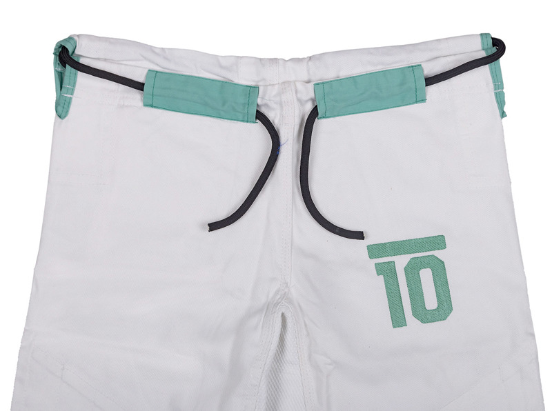 okami Aniversary BJJ Gi- white/green Limited