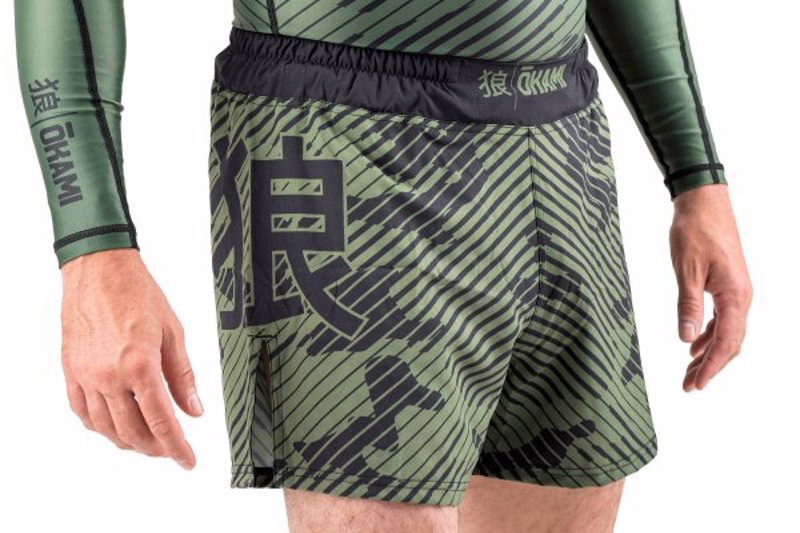Okami CAMO Fightshorts -green camo