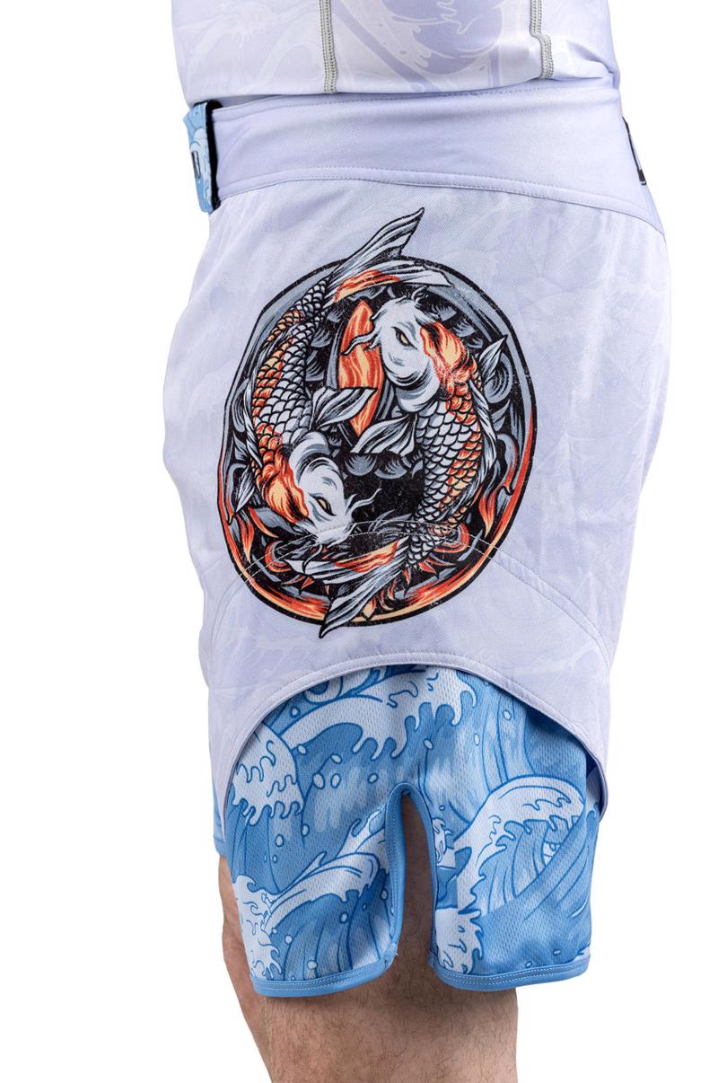 Okami koi Fightshorts -white