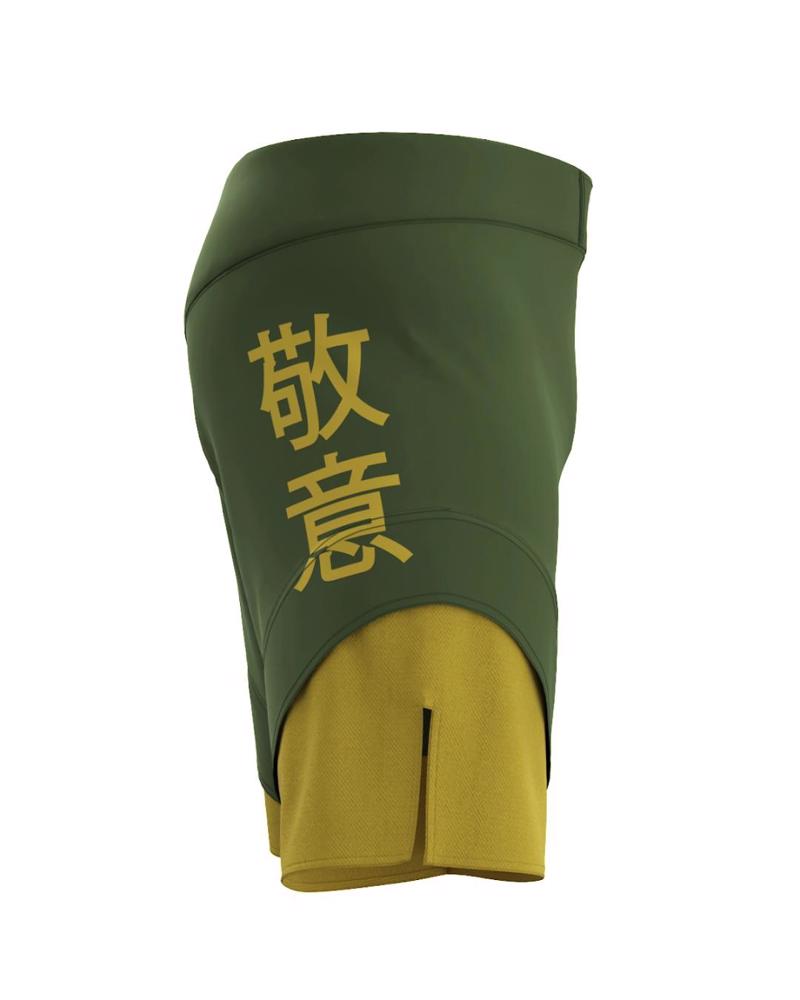 Okami KEII Fightshorts -green