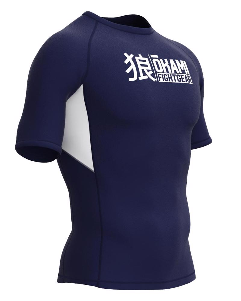 Okami KEII s/s rashguard -Navy
