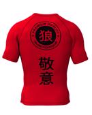 Okami KEII s/s rashguard -red
