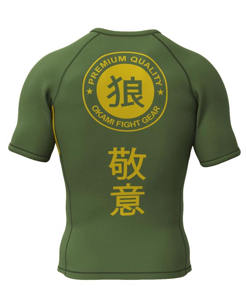 Okami KEII s/s rashguard -green