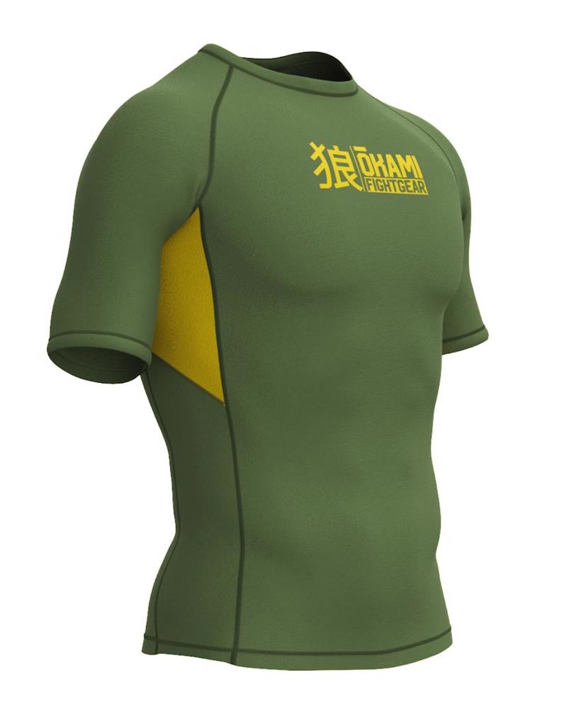 Okami KEII s/s rashguard -green