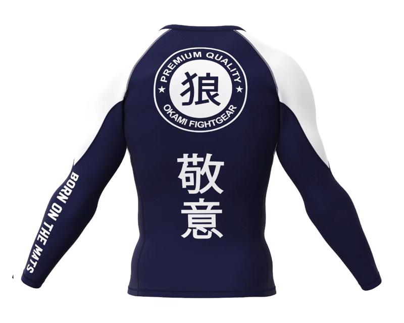 Okami KEII L/s rashguard -Navy