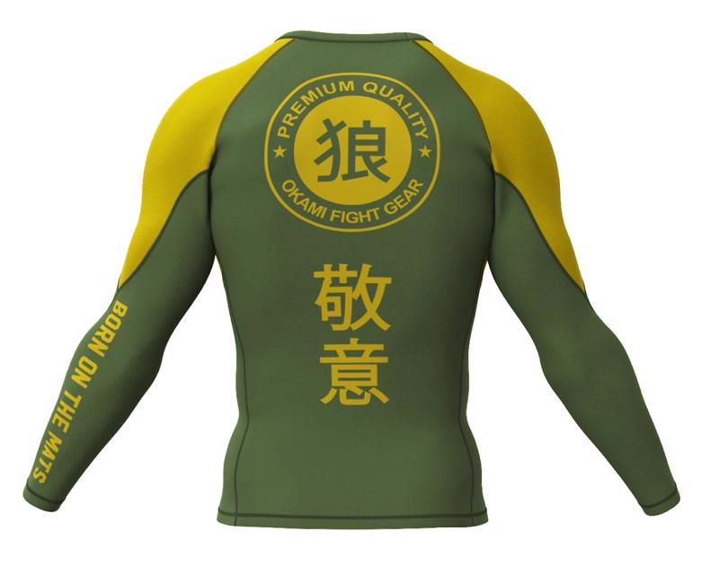 Okami KEII L/s rashguard -green