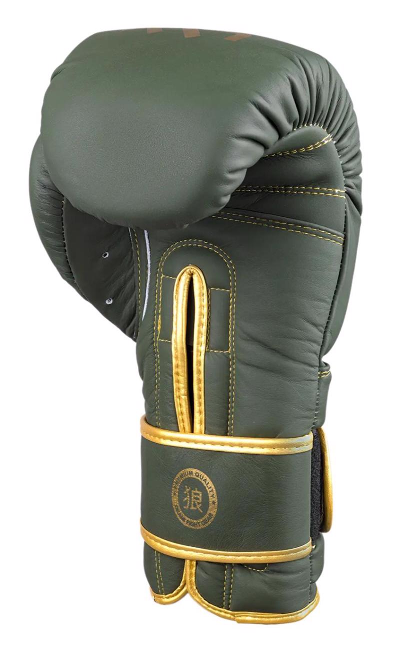 OKAMI competitor v2 BOXING GLOVES -olive/gold