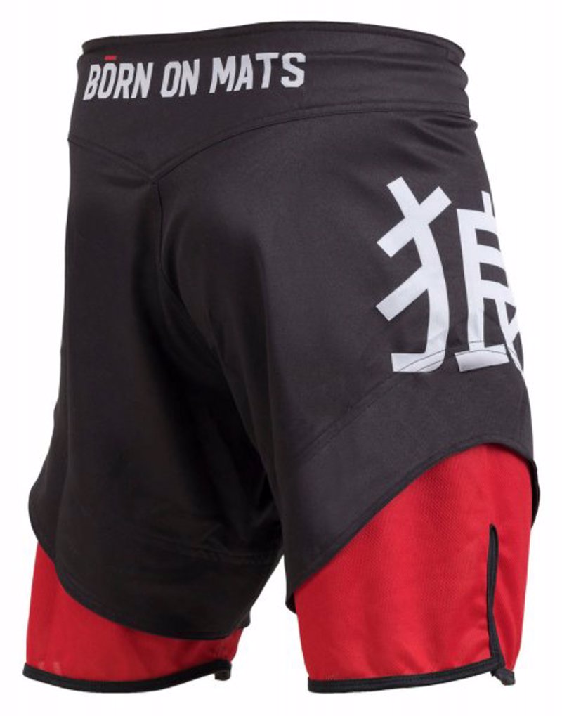 Okami born red Fightshorts -Black