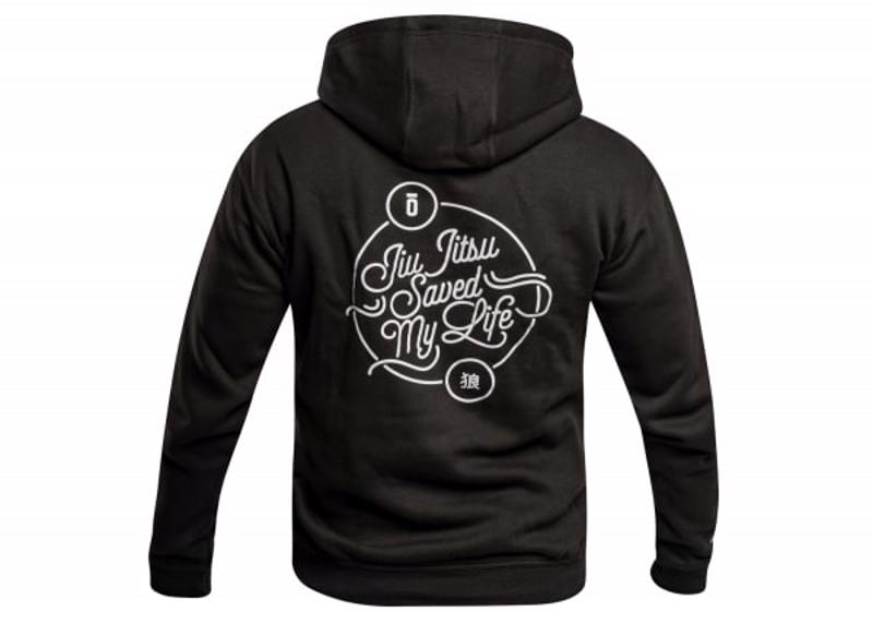Okami Hoodie Jiu Jitsu Saved My Life - black