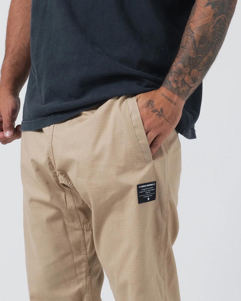  Kingz Casual Cotton Gi Pants-khaki