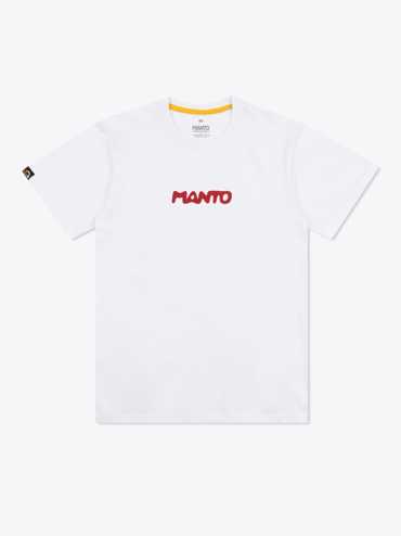 MANTO trace tshirt- white