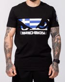 BAD BOY greek flag t-shirt - black
