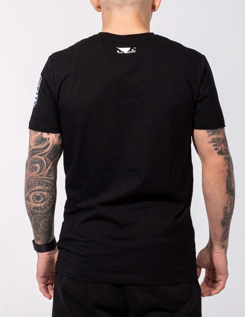 BAD BOY greek flag t-shirt - black