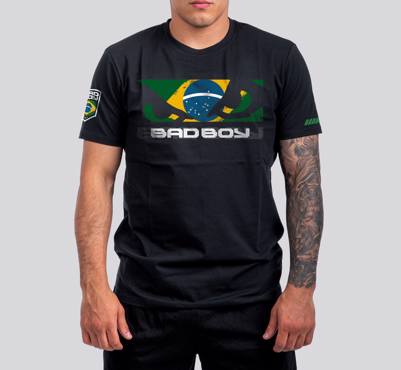BAD BOY brazilian flag t-shirt - black