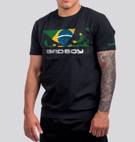 BAD BOY brazilian flag t-shirt - black