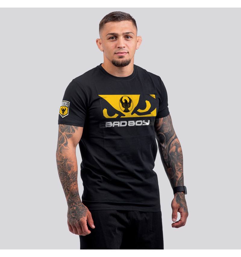 BAD BOY pontic flag t-shirt - black
